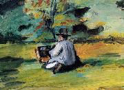 Paul Cezanne Ein Maler bei der Arbeit painting